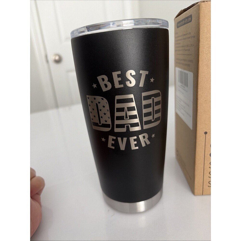 Best Dad Ever Tumbler 20oz Black